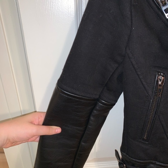 Blank NYC Faux Leather Shearling Moto Jacket - Picture 6 of 9